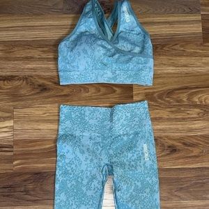 Gymshark Animal Print Bra & Leggings Set